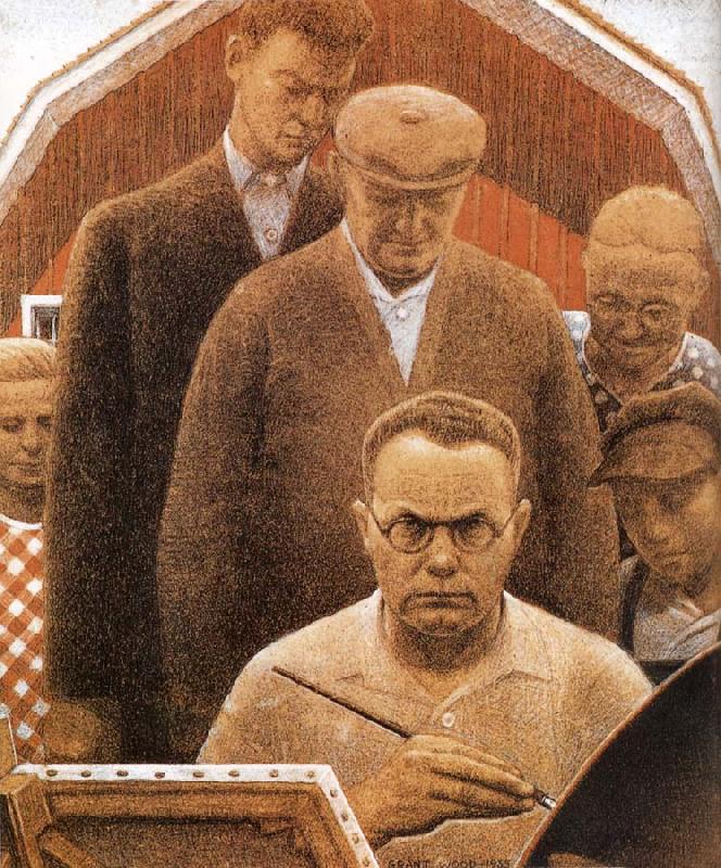 Returned from Bohemia, Grant Wood